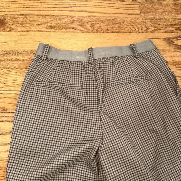 NWOT Uniqlo Plaid Checkered Trouser Work Pants with stretchy elastic waist - Picture 3 of 6